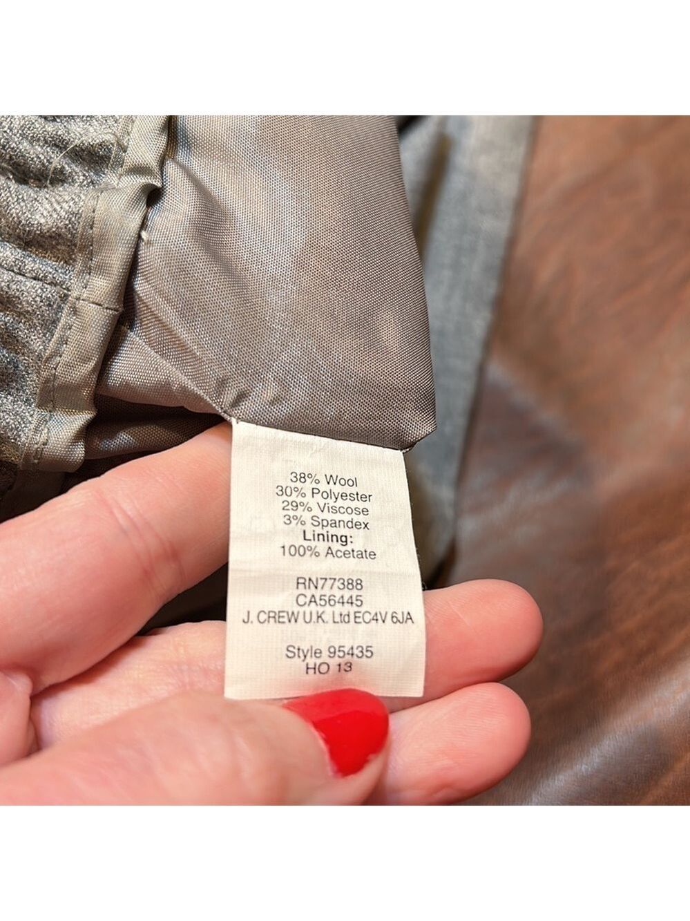 J. CREW Factory Gray Wool Skirt w/ Ruffle Elastic Waist & Front Pockets Size 0 - Picture 6 of 7